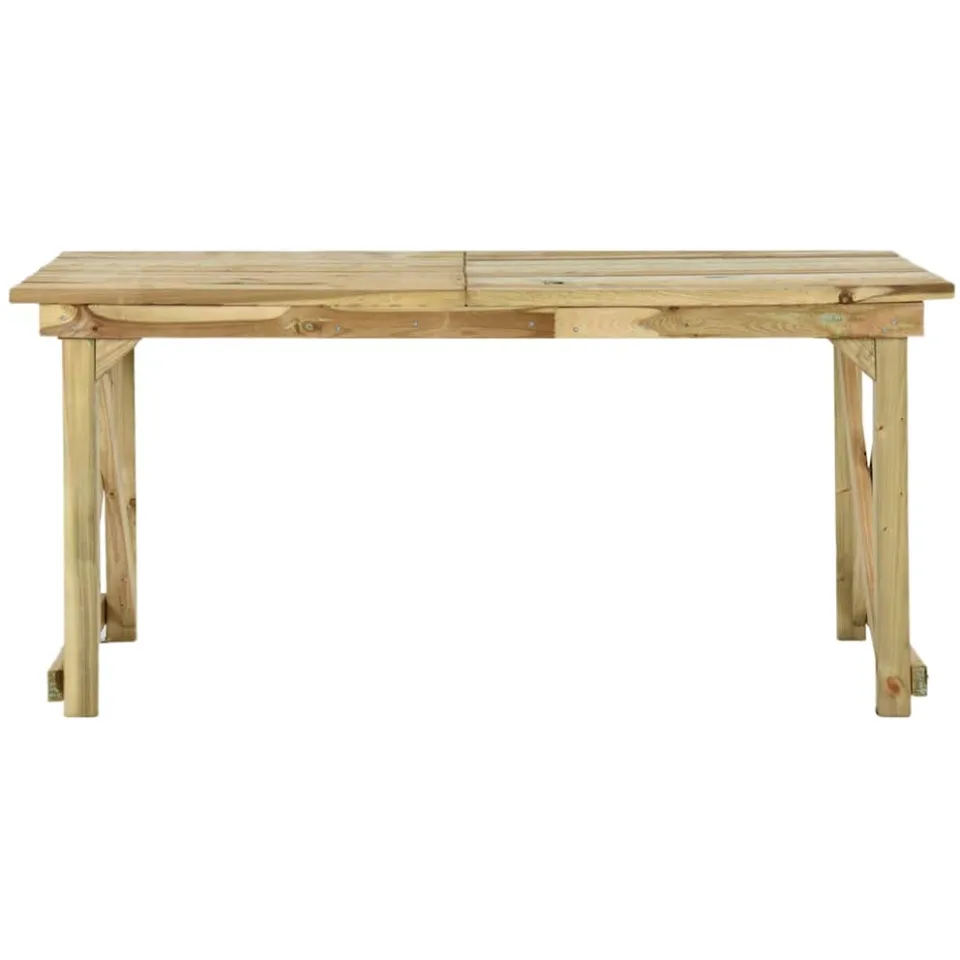 vidaXL Tuintafel 160x79x75 cm hout Bruin
