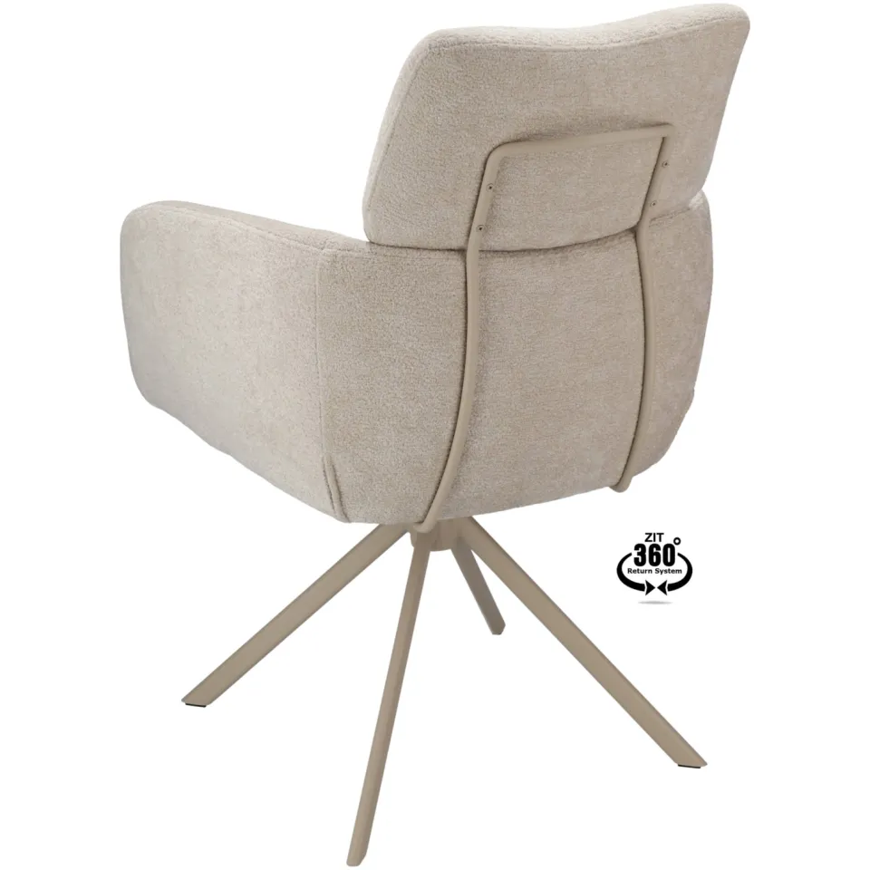 Wehkamp Home Isa armstoel linnen linen, foto 4
