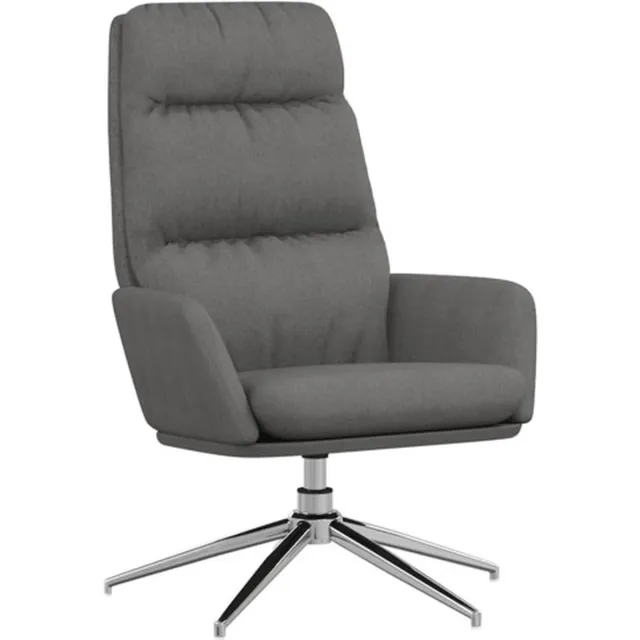 vidaXL Relaxstoel - stof - lichtgrijs