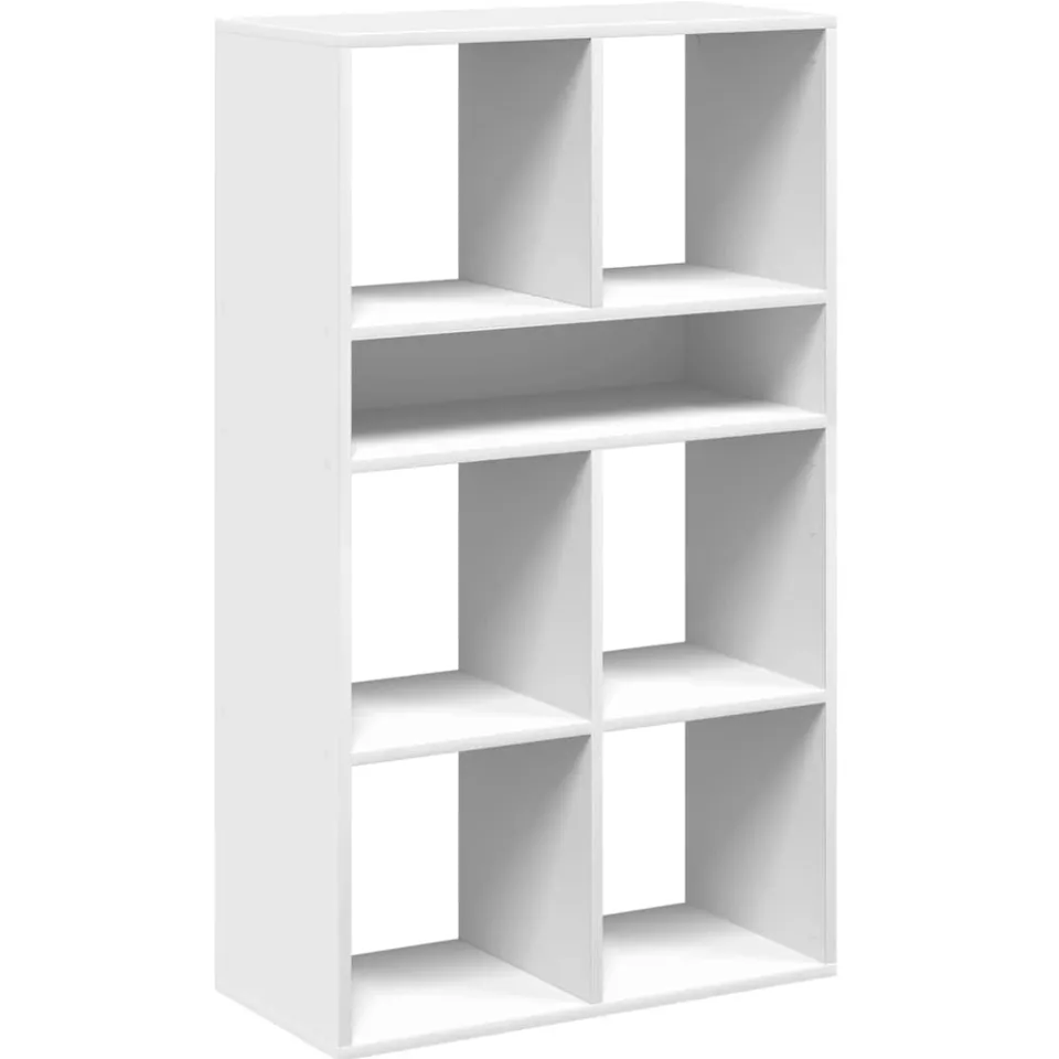 vidaXL Boekenkast 66x31x112 cm bewerkt hout wit, foto 3
