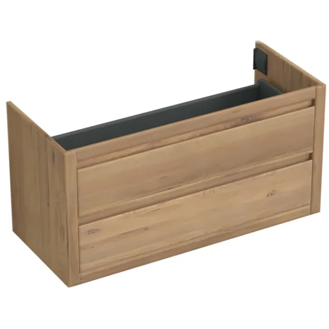 Forzalaqua Onderkast Forzalaqua Gela 120x51x60 Cm 2 Softclose Lades Eiken Oyster