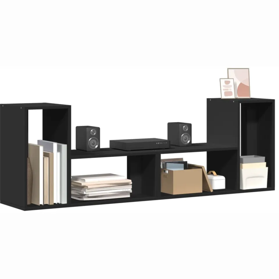 vidaXL Tv-meubelen 2 st 75x30x50 cm bewerkt hout zwart