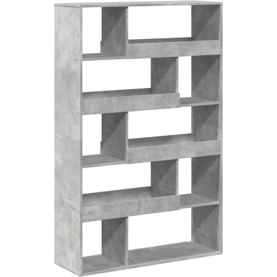 vidaXL Boekenkast 100x33x156,5 cm bewerkt hout betongrijs