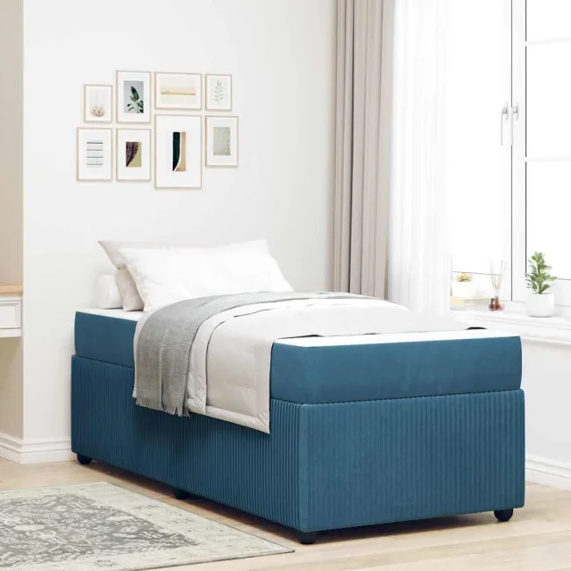 vidaXL Bedframe Blauw 90 x 190 cm Stof