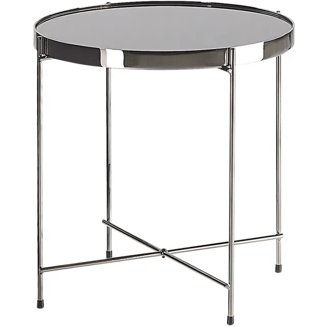 Beliani LUCEA - Bijzettafel - Zwart - IJzer