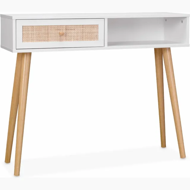 sweeek Sidetable bohème, 100x29x81cm Gebroken wit