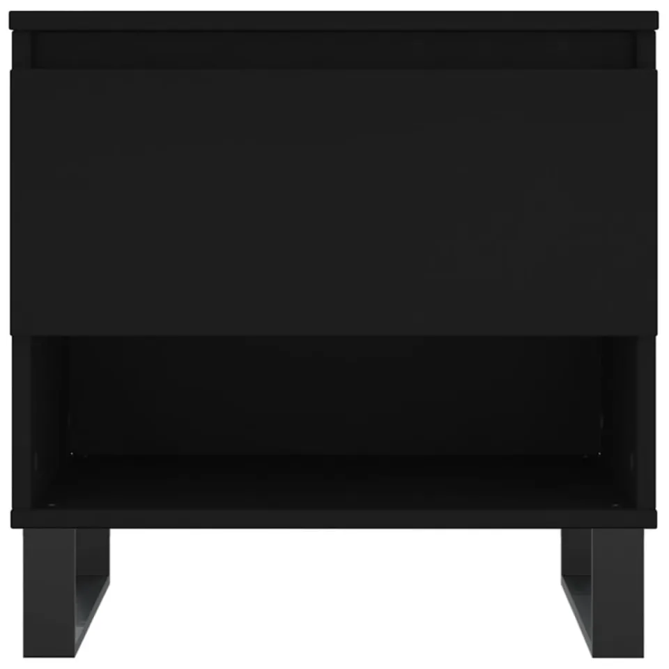 vidaXL Salontafel 50x46x50 cm bewerkt hout zwart