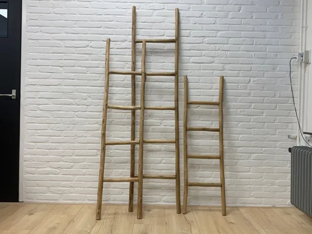 NordXL Houten decoratieladder licht hout