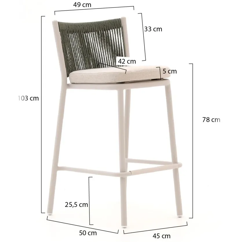 Manifesto Furniture Manifesto Idro/Savio 90cm barset 3-delig taupe, foto 2