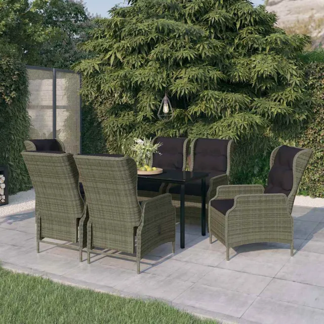 vidaXL 7-delige Tuinset bruin, foto 2
