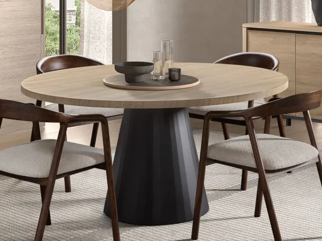 Mobistoxx DURDEN ronde eettafel 150 cm urban eik