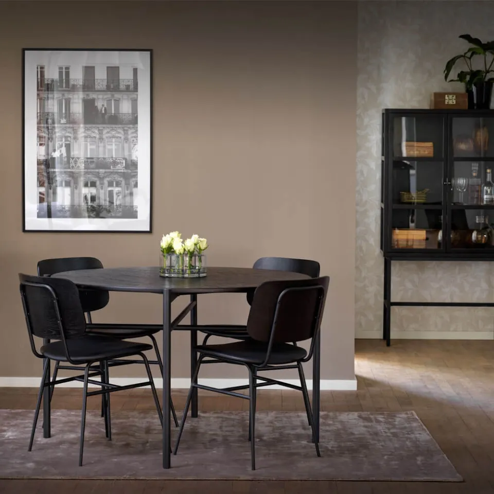 Rowico Home Skye ronde houten eettafel zwart - Ø 120 cm, foto 3