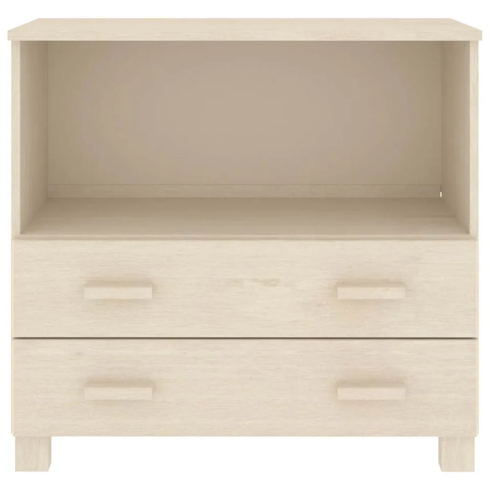 vidaXL Dressoir HAMAR 85x35x80 cm massief grenenhout honingbruin bruin, foto 3