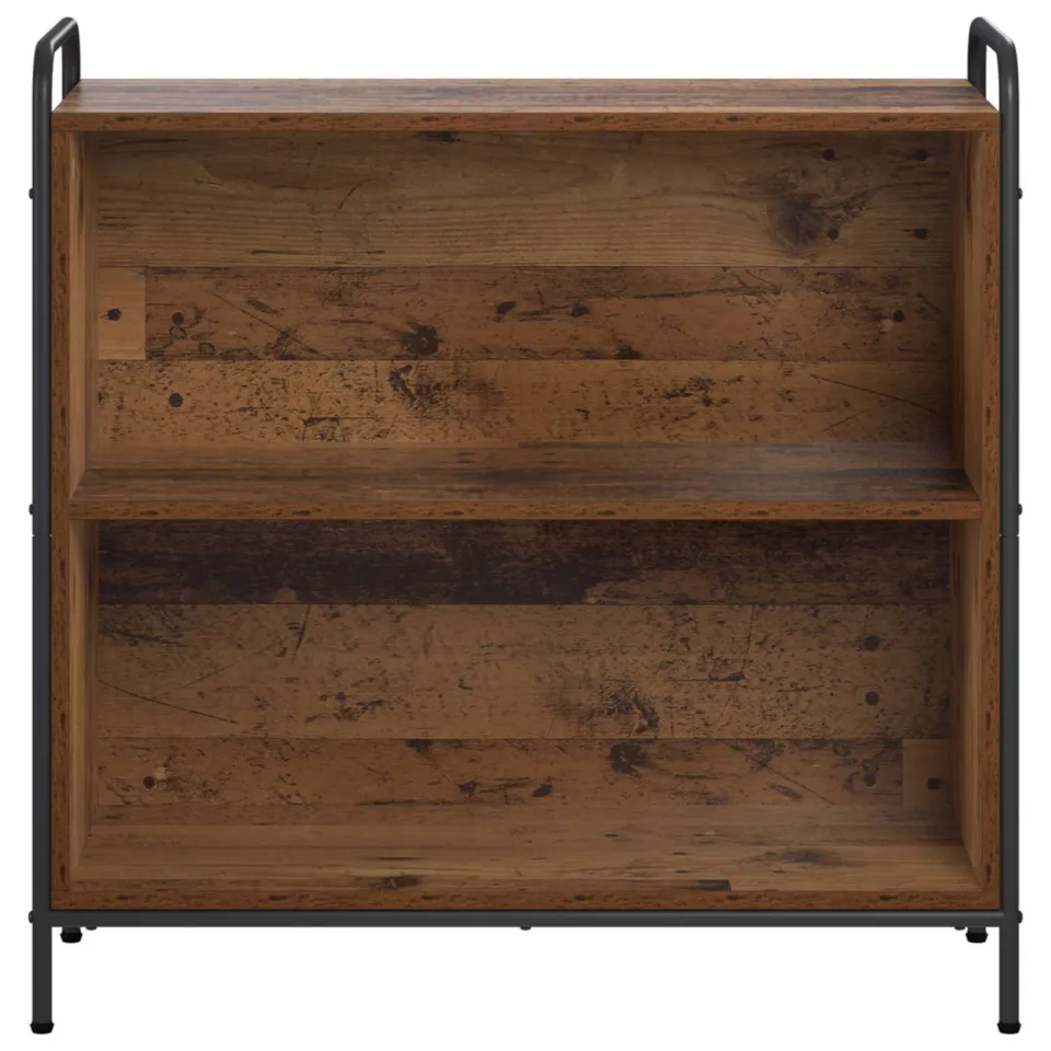 vidaXL Boekenkast 80 x 33 x 80 cm Bewerkt hout Oud hout Bruin