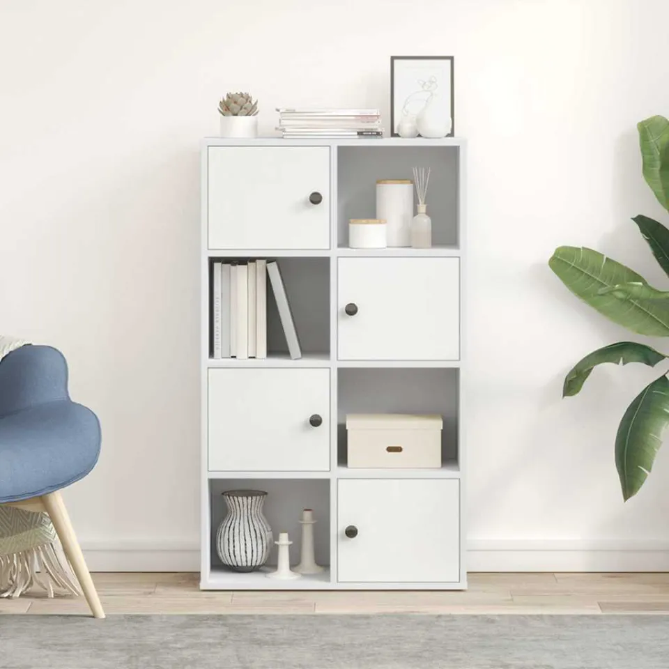 vidaXL Boekenkast 60x24x101,5 cm bewerkt hout wit, foto 2