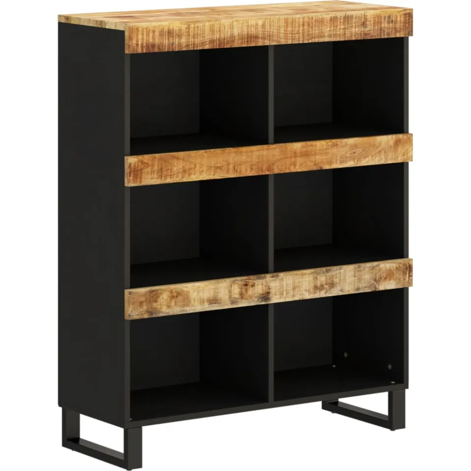 vidaXL Bijzetkast 85x33x107 cm massief mangohout bruin, foto 3