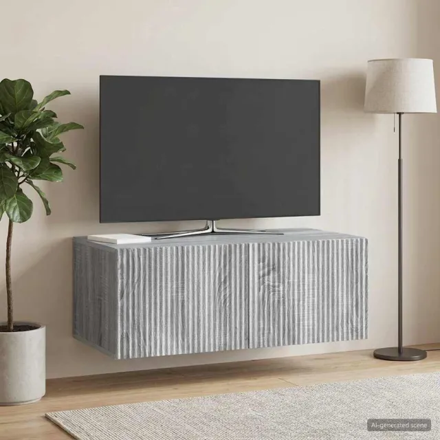 vidaXL Wandbeugel TV-kast 78,5 x 41 x 30 cm Grijs sonoma Bewerkt hout, foto 2