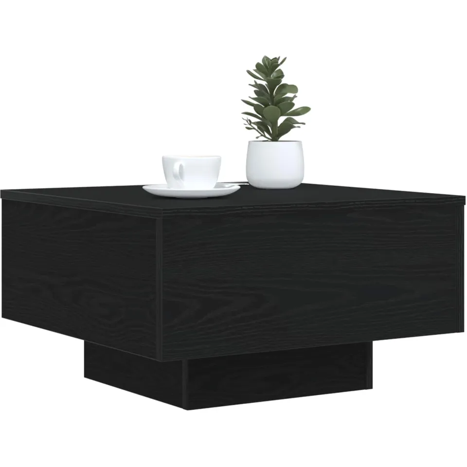 vidaXL Zwart eiken 55 x 55 x 31 cm Bewerkt hout