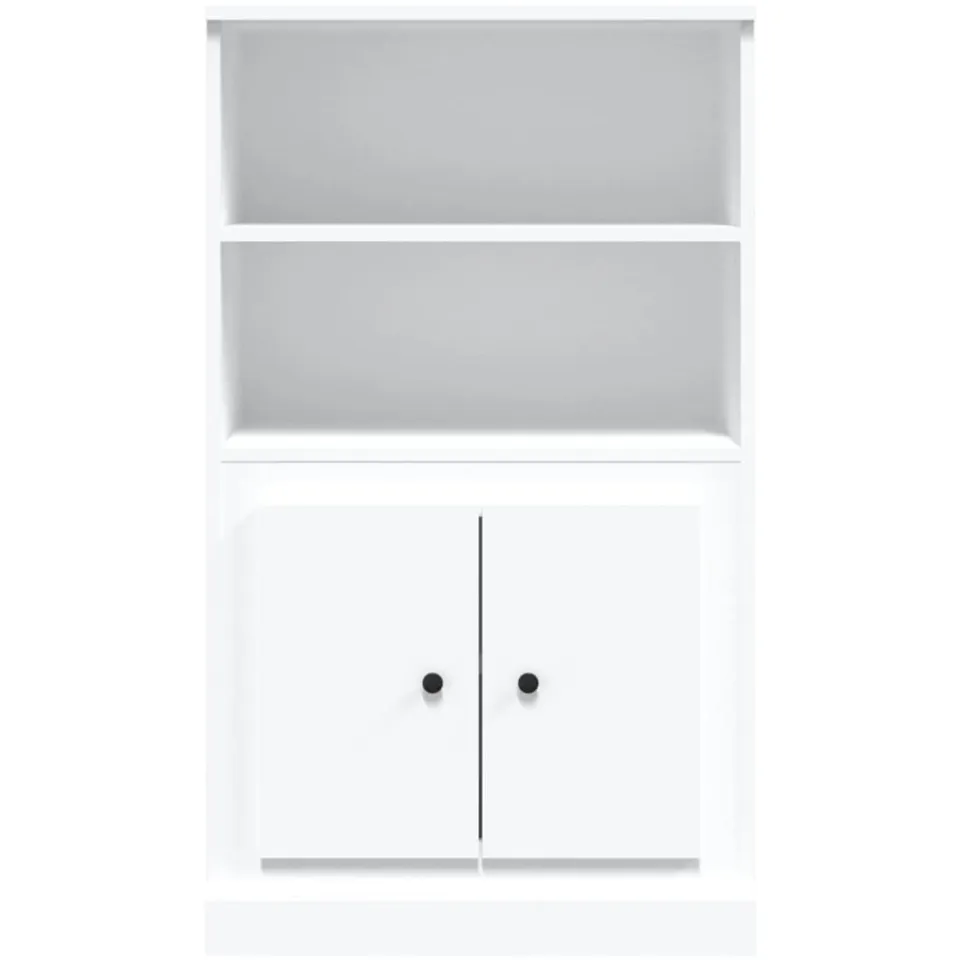 vidaXL Hoge kast 60x35,5x103,5 cm bewerkt hout wit, foto 3