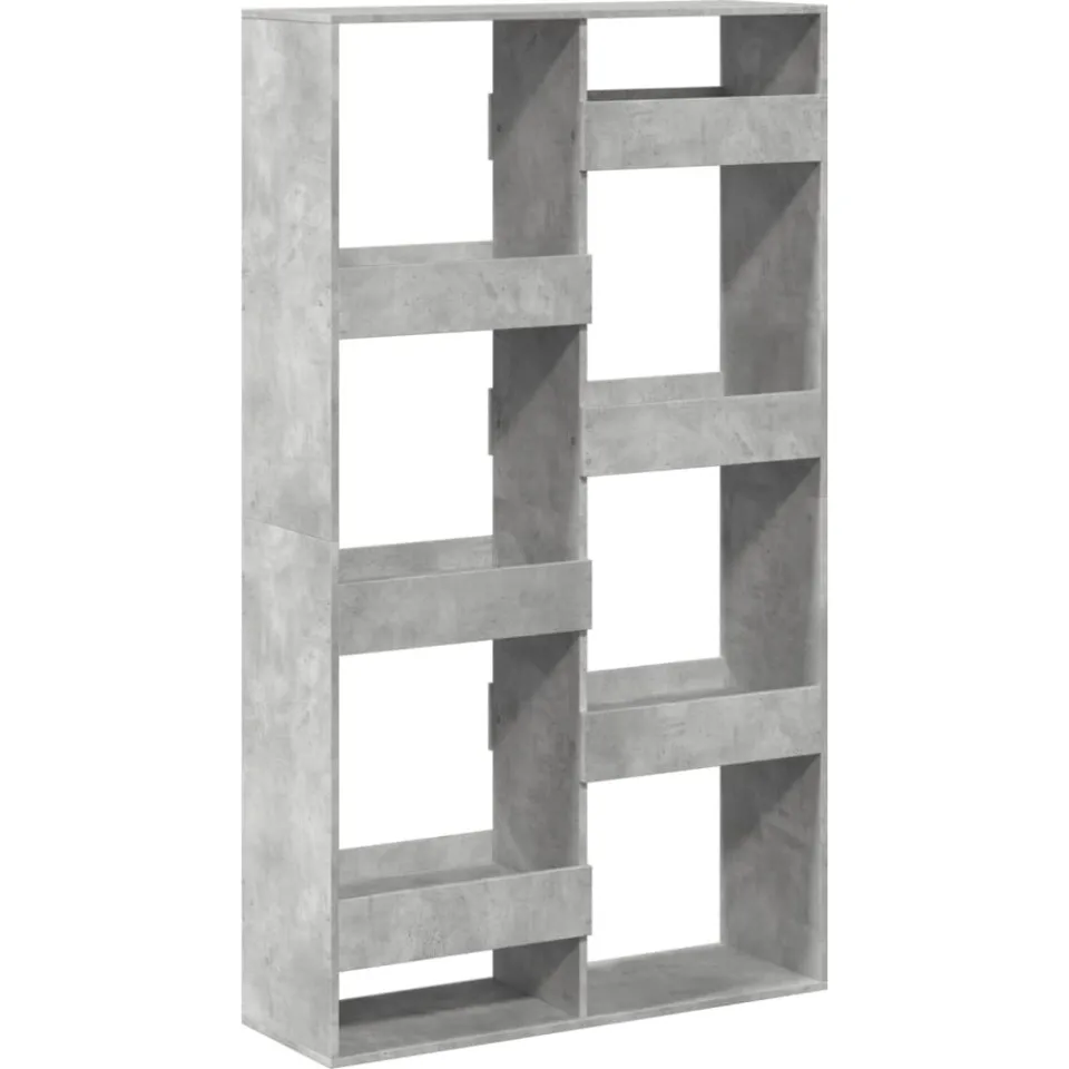 vidaXL Boekenkast 100x33x175 cm bewerkt hout betongrijs grijs, foto 3