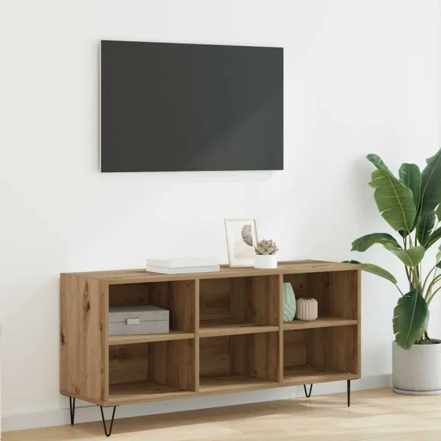 vidaXL TV-kast 103,5 x 30 x 50 cm Artisan Eiken Bewerkt hout Bruin