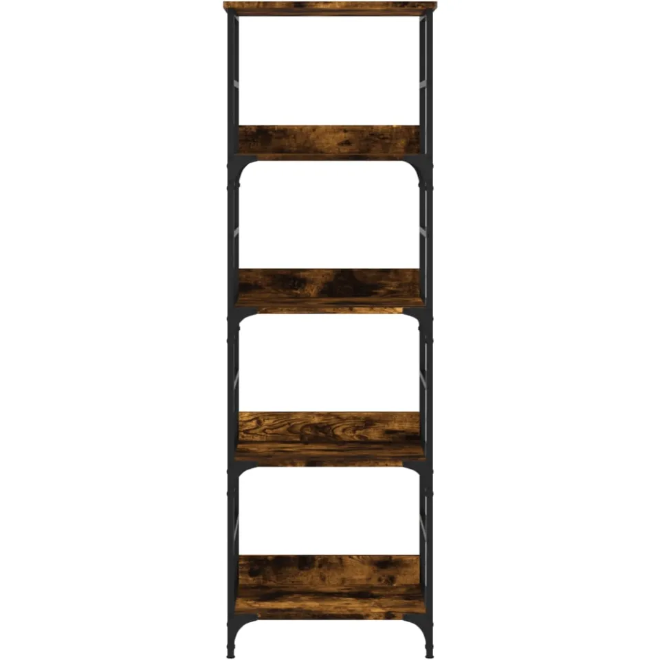 vidaXL Boekenrek 50x33x153 cm bewerkt hout gerookt eikenkleurig Bruin