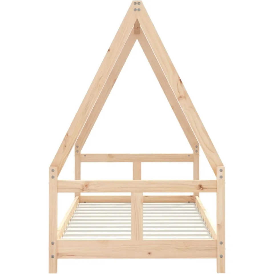 vidaXL Kinderbedframe 80x160 cm massief grenenhout Bruin