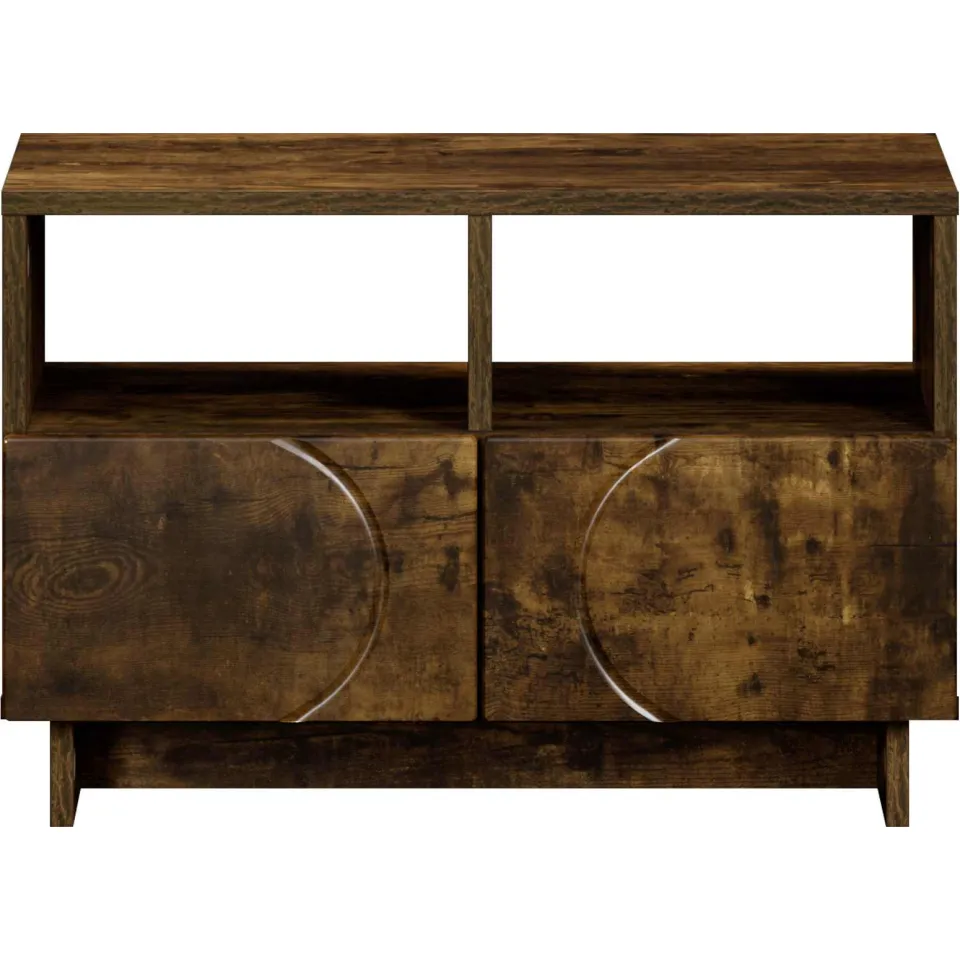 vidaXL TV-standaard 60 x 34.5 x 40 cm Gerookt eiken Bewerkt hout, foto 4