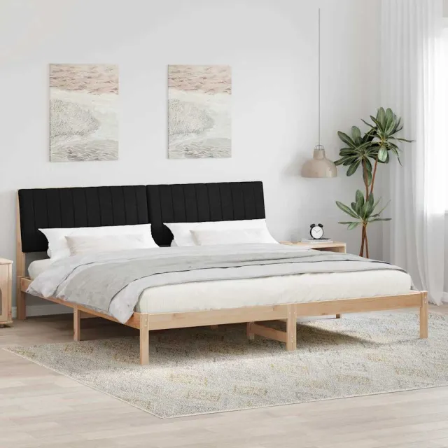 vidaXL Bedframe met hoofdeinde Bruin 200 x 200 cm Massief grenenhout