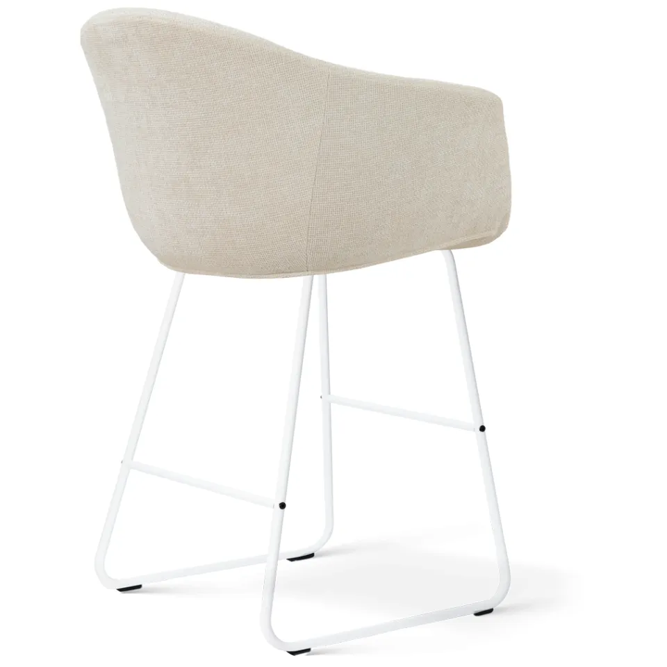 Nolon Nino-Otis barkruk cottonbeige - wit onderstel - 65 cm, foto 3