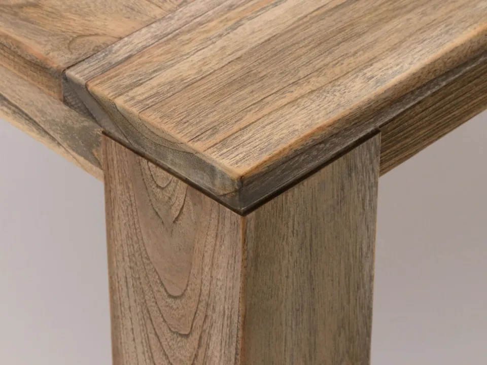 ROUGH Furniture ROUGH-X dining tuintafel 170x170x76cm bruin, foto 5