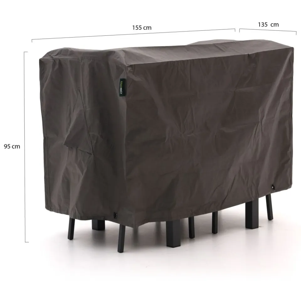 Kees Smit Collectie Kees Smit Tuinmeubelhoes barset 155x135x95cm grijs, foto 2