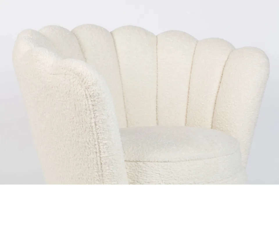 Bold Monkey Mother Of All Shells fauteuil teddy naturel, foto 7