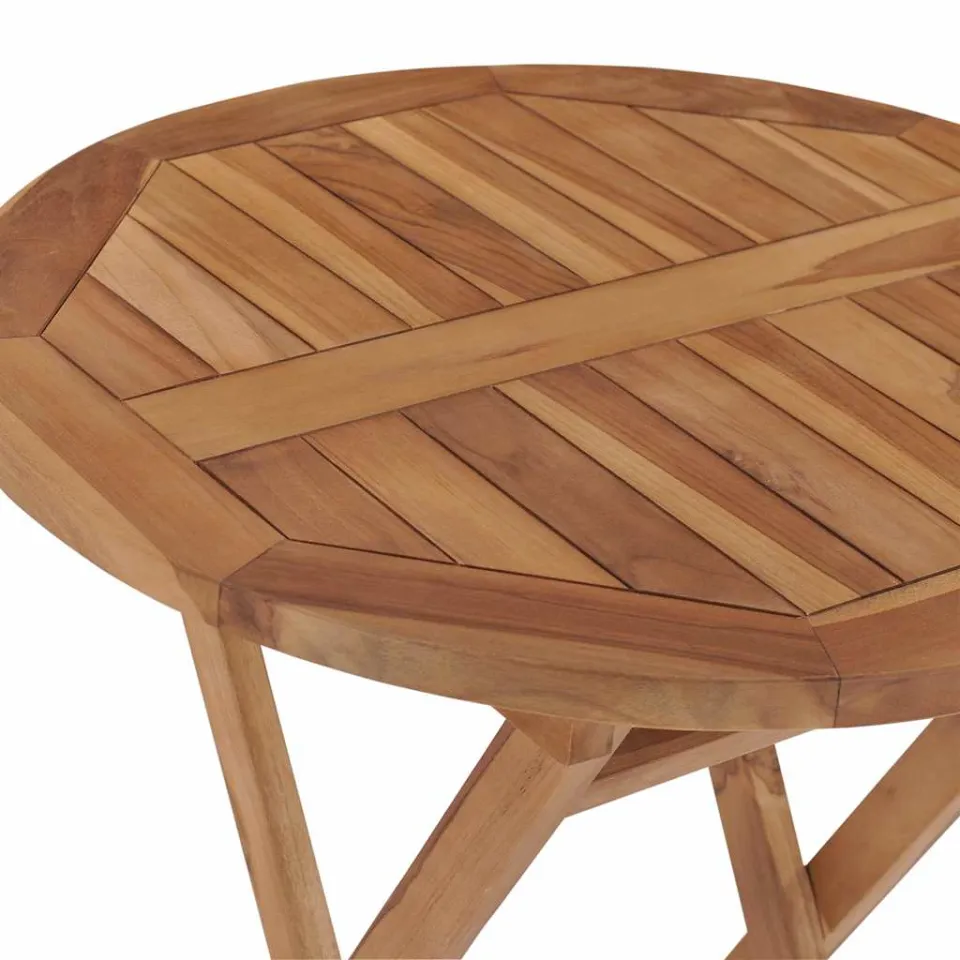 vidaXL Tuintafel inklapbaar 60 cm massief teakhout bruin, foto 4