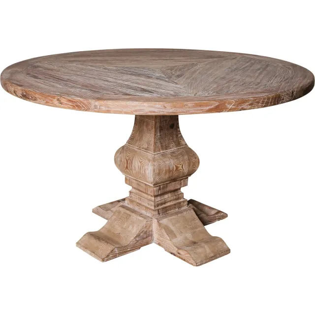 PTMD eettafel elm white rond 78 x ø135 wit