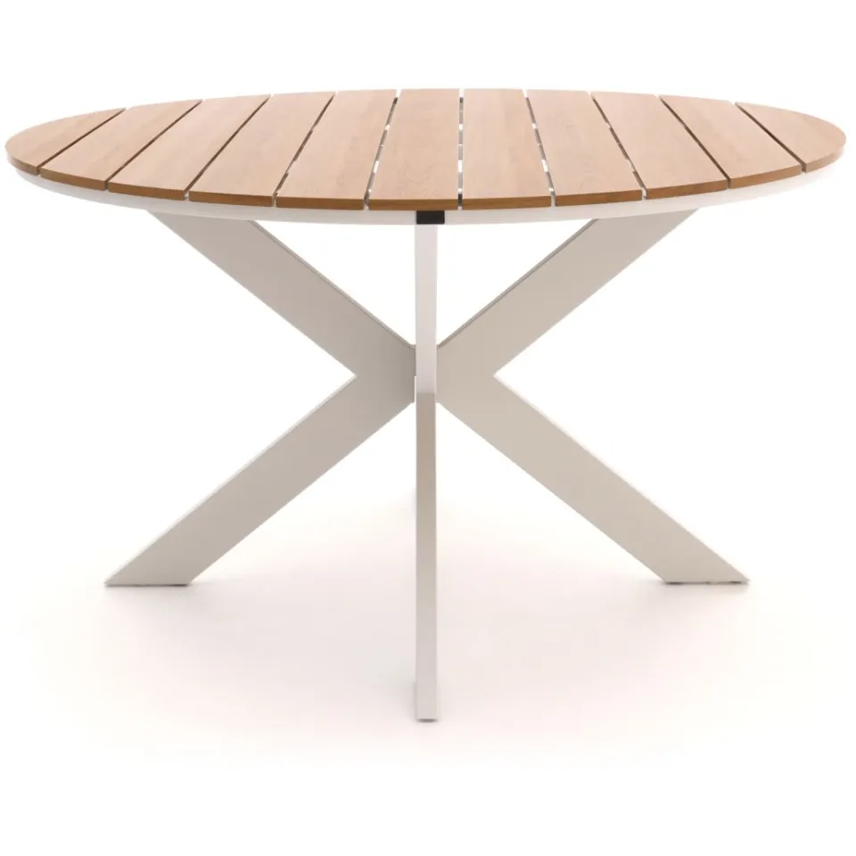 Bellagio tuinmeubelen Bellagio Fidenza dining tuintafel ø126cm wit, foto 4