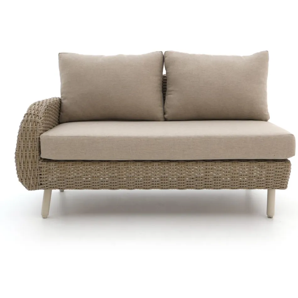 Intenso Furniture Intenso Suzzara/Rough-K lounge hoek loungeset 4-delig taupe, foto 4