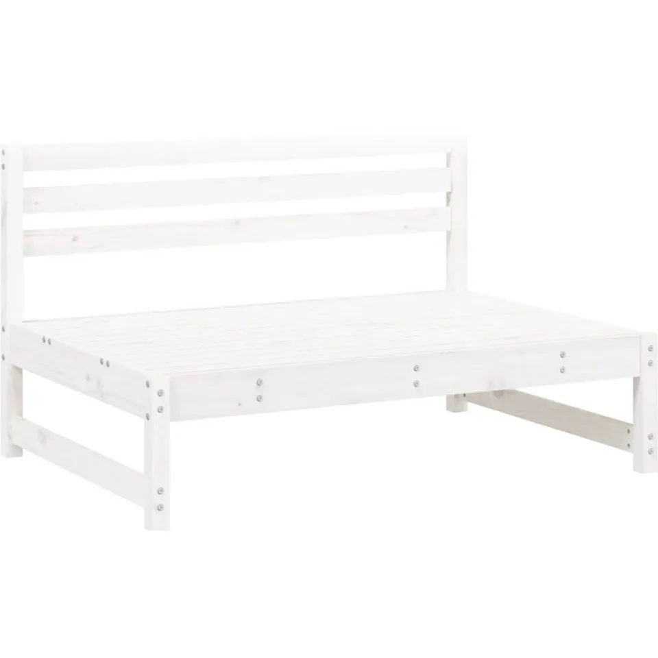 vidaXL 6-delige Loungeset massief grenenhout wit, foto 2