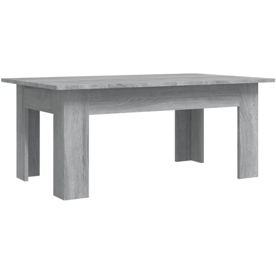 vidaXL Salontafel 100x60x42 cm bewerkt hout grijs sonoma eikenkleurig