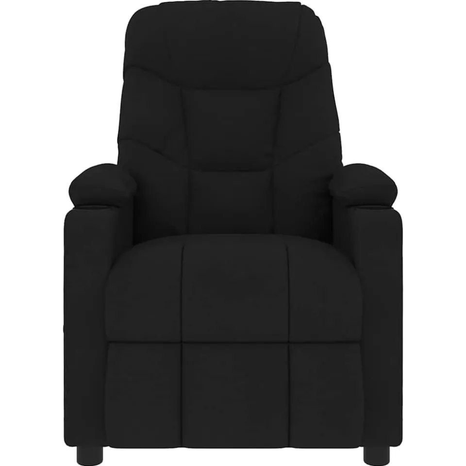 vidaXL Massagestoel stof zwart