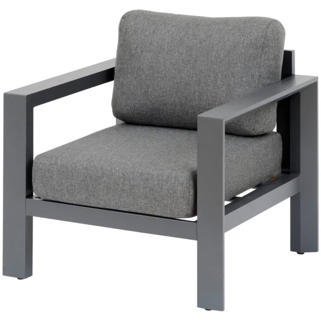 Hespéride Tuinfauteuil van aluminium ÉVASION Gris graphite