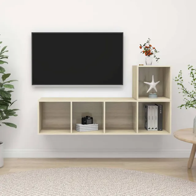vidaXL 2-delige Tv-meubelset bewerkt hout sonoma eikenkleurig, foto 2