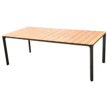 Central Park - Praxis Eigen Merk Central Park Lorenzo Tuintafel - Aluminium - Teakhout - 100 X 224 X 75cm, foto 2