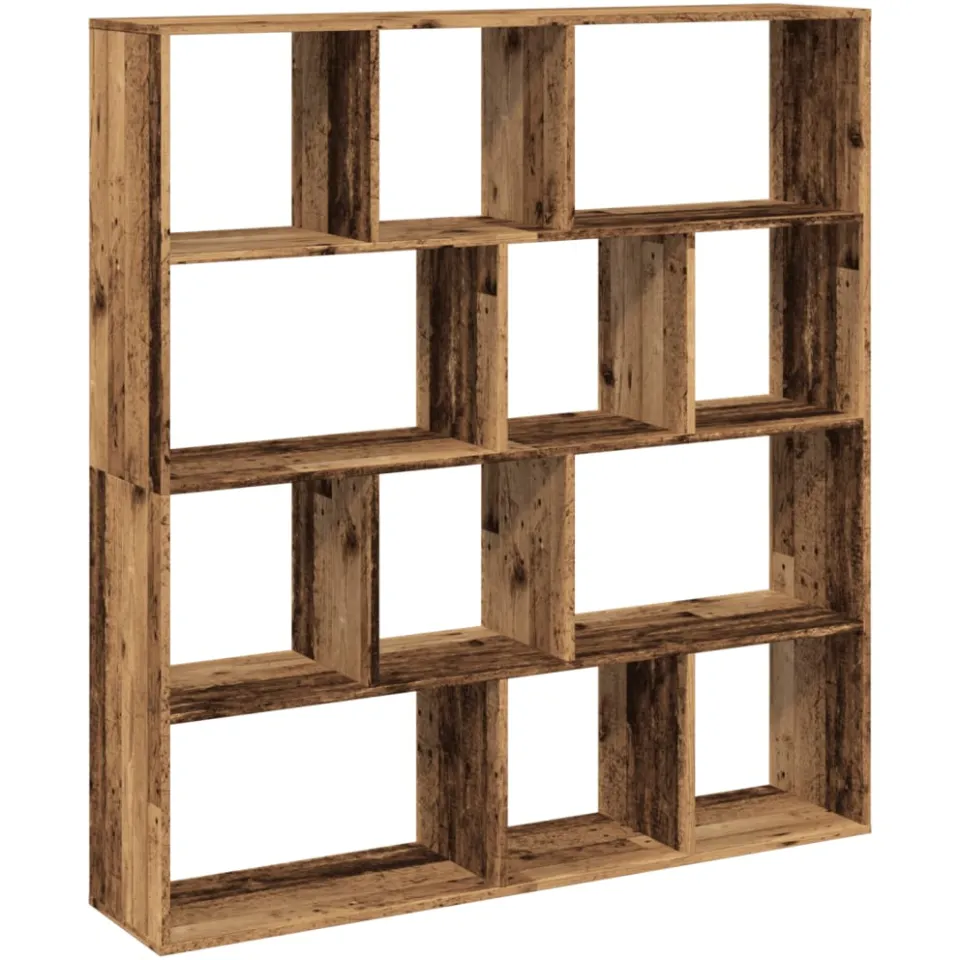 vidaXL Boekenkast 132x29x141,5 cm bewerkt hout oud houtkleurig Bruin