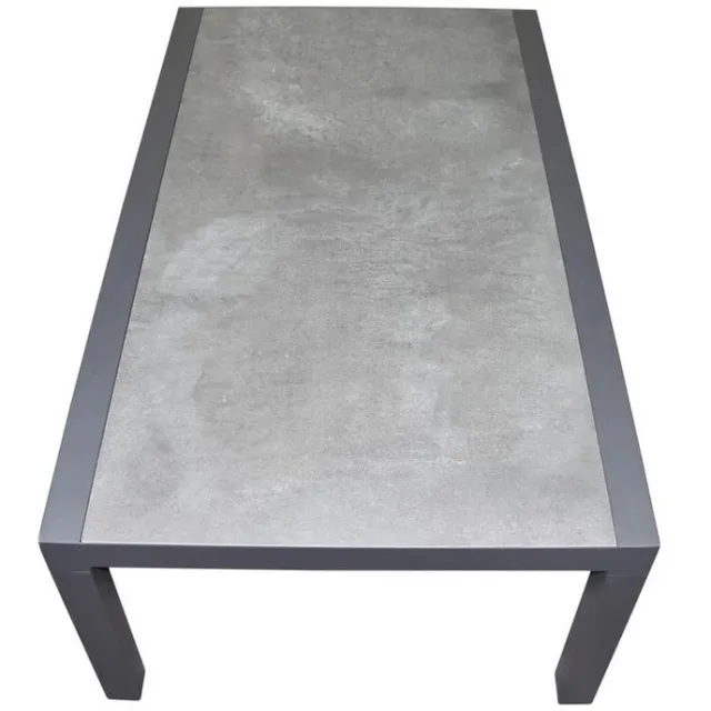 AVH-Collectie Malaga / Monaco lounge tuintafel 120x70xH43 cm aluminium antraciet