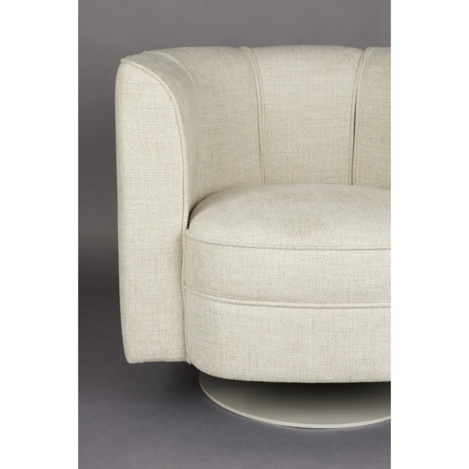 Dutchbone fauteuil Flower beige, foto 6