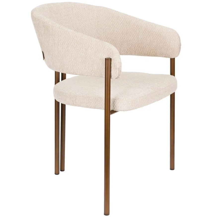 Dutchbone eetkamerstoel Naida beige, foto 3