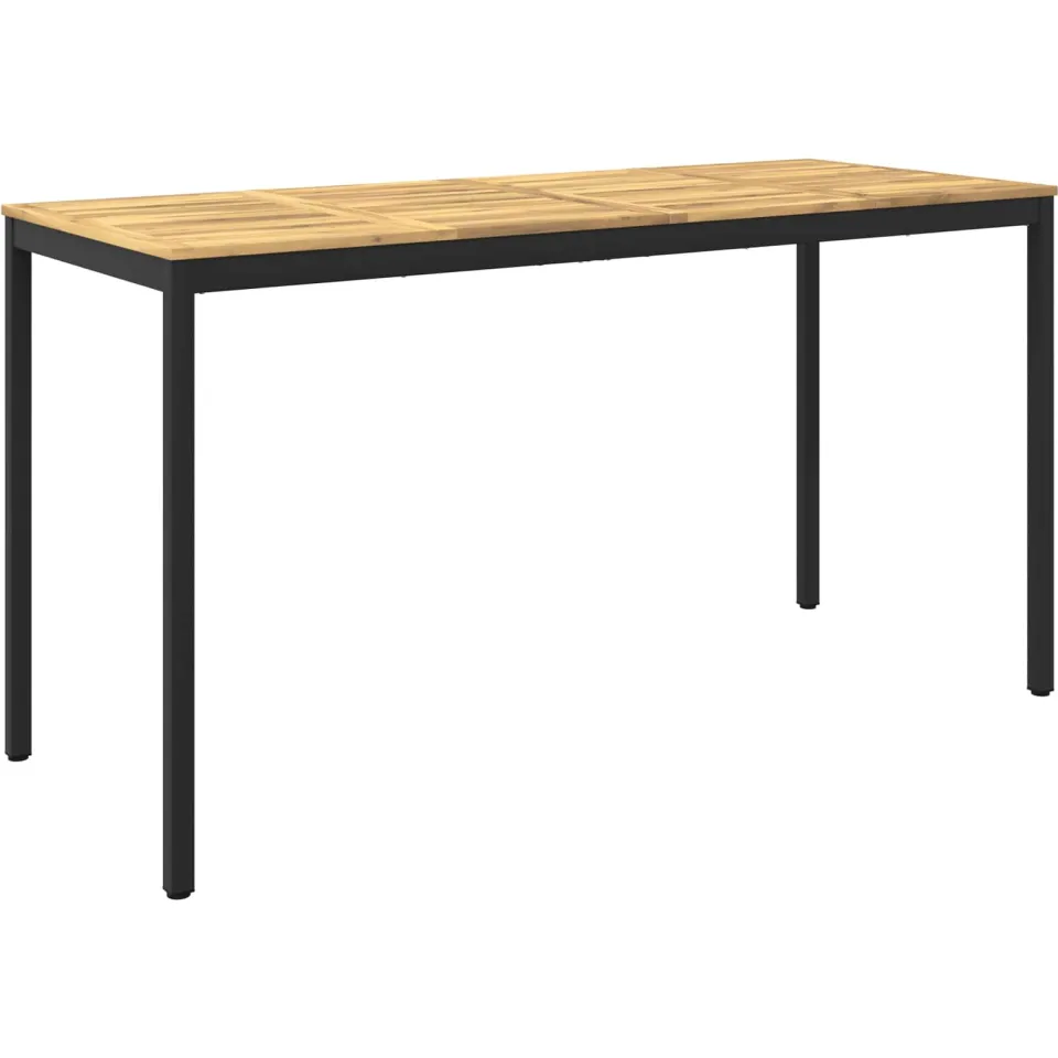 vidaXL Tuinbar Tafel NAARDEN Whitewash en zwart 196 x 80,5 x 105 cm, foto 3