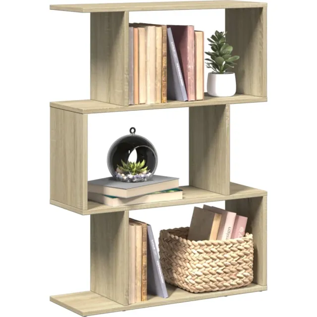 vidaXL Kamerscherm / boekenkast 3-laags 70x24x97 cm hout sonoma eiken Bruin