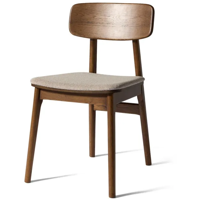 Nordic Home Livo eetkamerstoel - donkerbruin/zand